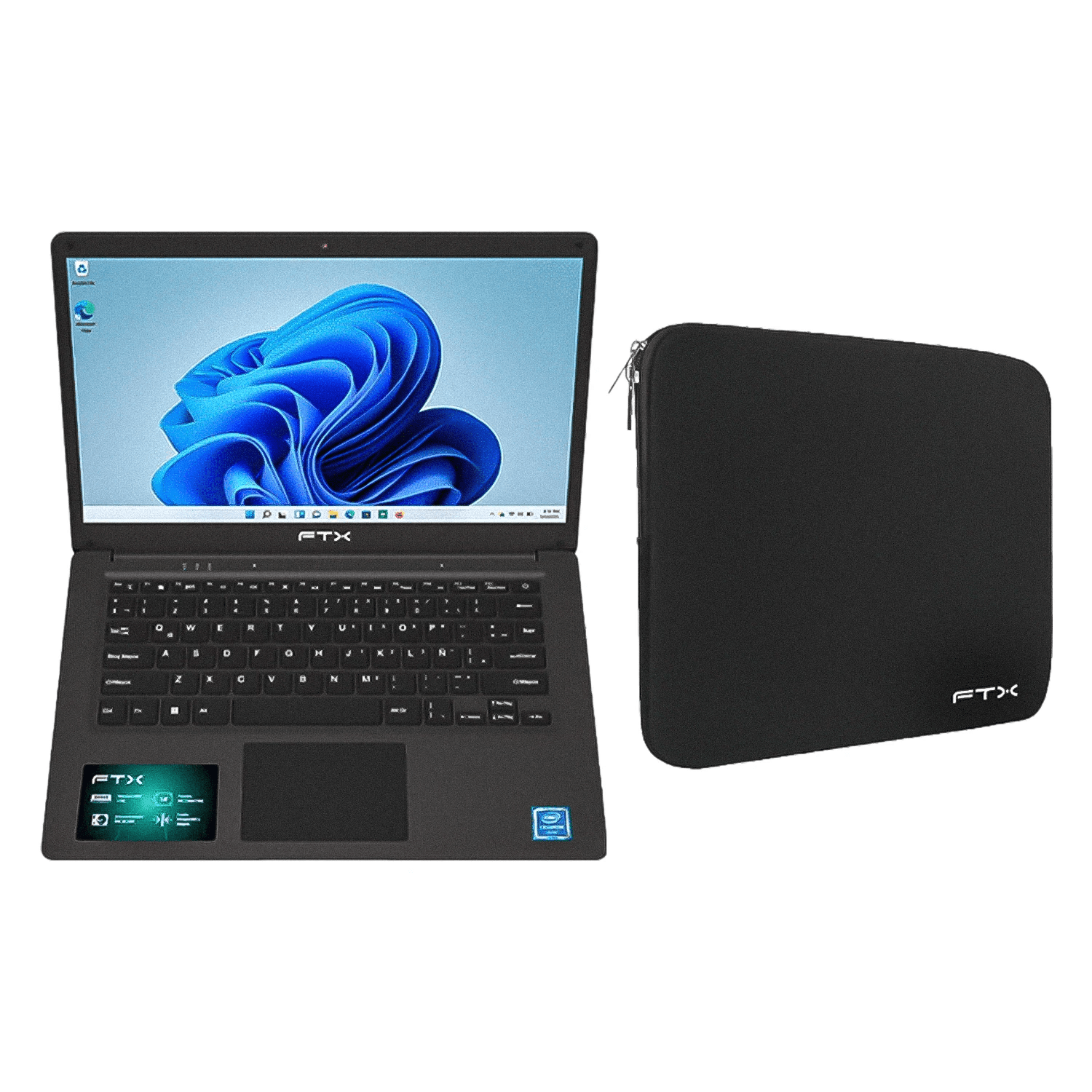 Notebook FTX Intel Celeron N4020 4GB RAM 256GB SSD Pantalla 14” Full HD Windows