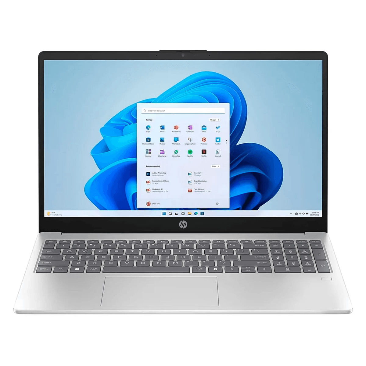 Notebook HP 15-FD0133WM 15.6" Intel Core i3-N305 256GB SSD 8GB RAM - Plata